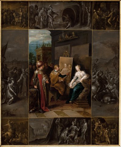 Apelles Painting Campaspe af Frans Francken d.Y.