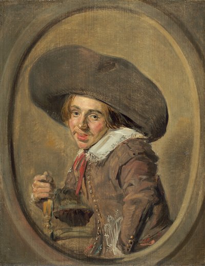 En ung mand i en stor hat, 16261629. af Frans Hals