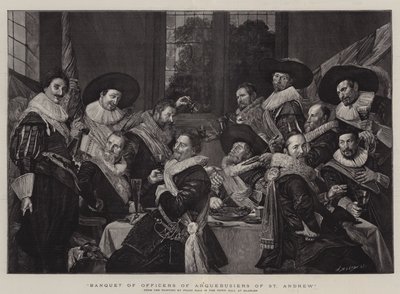 Banket for officerer i Arquebusiers af St. Andrew af Frans Hals