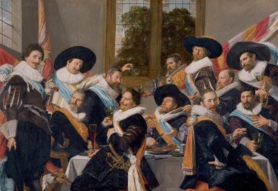 Banket for officererne i Calivermen Borgergarde af Frans Hals