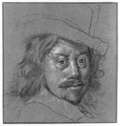 Portræt af Frans Hals af Frans Hals