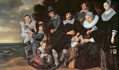 Familiegruppe i et landskab, ca.1647-50 af Frans Hals