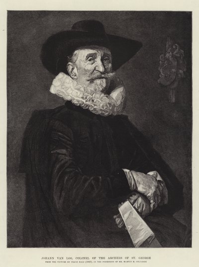 Johann van Loo, oberst af Sankt Georgs bueskytter af Frans Hals