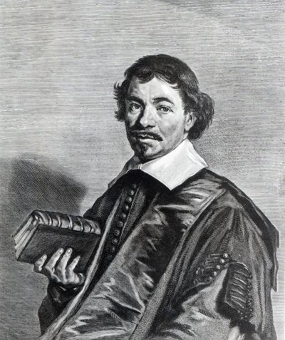 Johannes Hoornbeek, graveret af Jonas Suyderhoef af Frans Hals