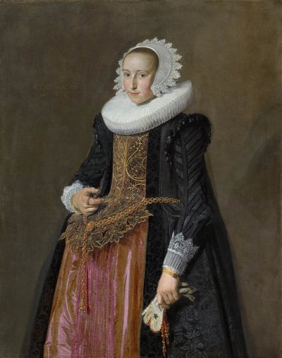 Portræt af Aletta Hanemans (1606-1653) af Frans Hals