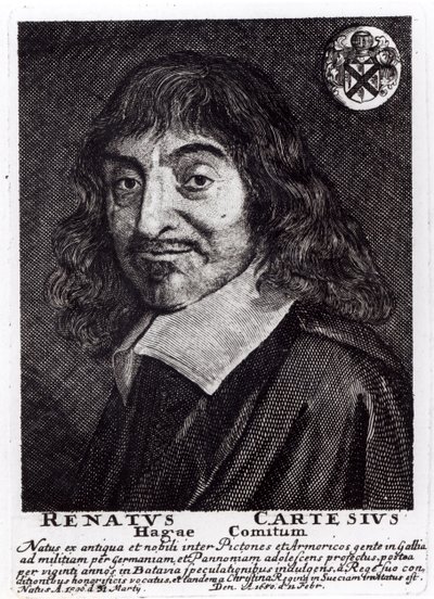 Portræt af Rene Descartes (1596-1650) af Frans Hals