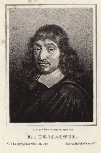Portræt af Rene Descartes af Frans Hals