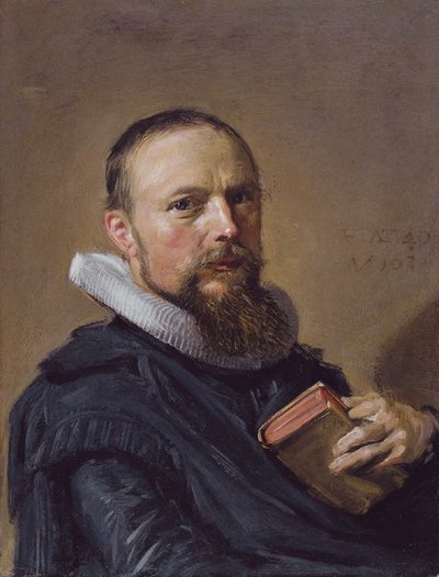 Portræt af Samuel Ampzing af Frans Hals