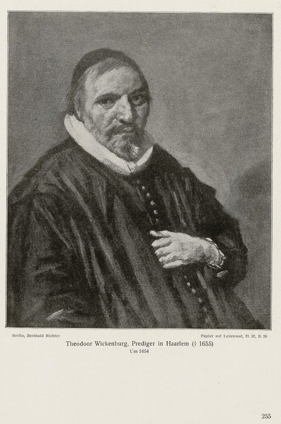 Portræt af Theodorus Wikenburg af Frans Hals