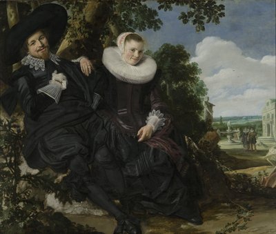 Portræt af et par, sandsynligvis Isaac Abrahamsz Massa og Beatrix van der Laen, ca. 1622 (olie på lærred) af Frans Hals
