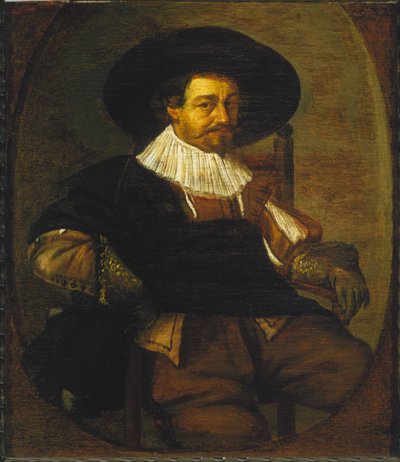 Portræt af en mand af Frans Hals