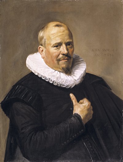 Portræt af en mand, 1634 (olie på egetræspanel) af Frans Hals