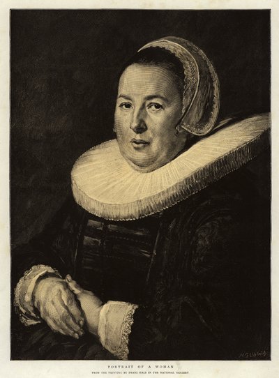 Portræt af en kvinde af Frans Hals