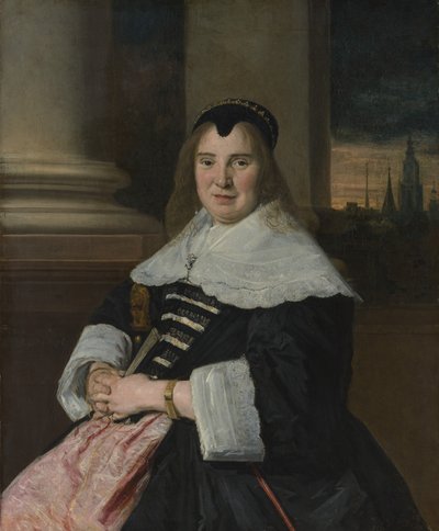 Portræt af en kvinde, ca. 1650, omarbejdet sandsynligvis 1700-tallet. af Frans Hals