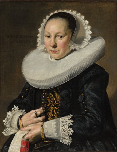 Portræt af en kvinde, sandsynligvis Aeltje Dircksdr. Pater af Frans Hals