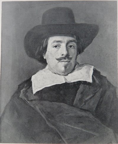 Portræt af en mand, der ser fremad af Frans Hals