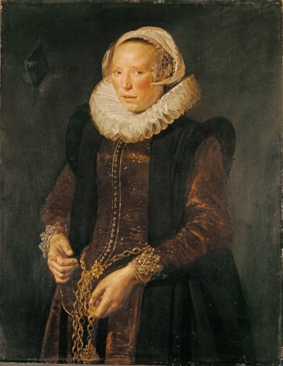 Portræt af en kvinde, ca. 1611 (olie på lærred) af Frans Hals
