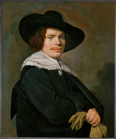 Portræt af en ung mand ... (maleri på lærred) af Frans Hals