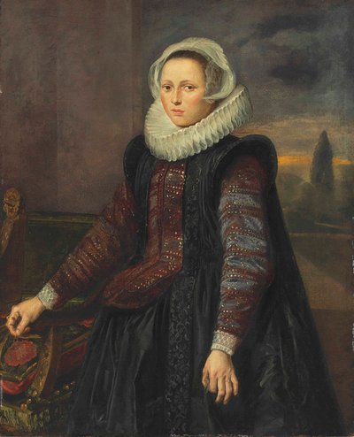 Portræt af en ung kvinde af Frans Hals