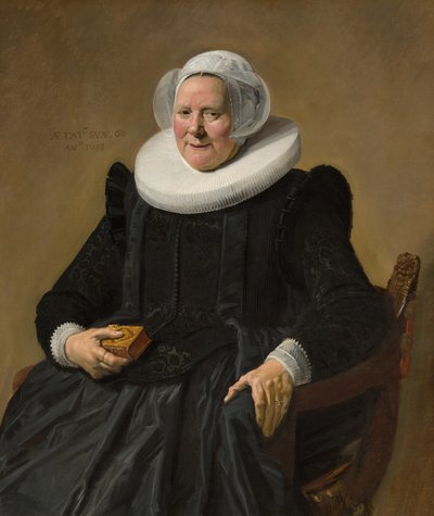 Portræt af en ældre dame af Frans Hals