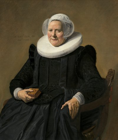 Portræt af en ældre dame af Frans Hals