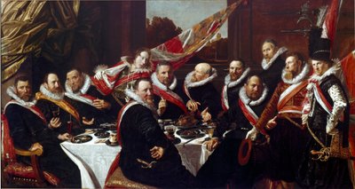 Banket for officererne i Corps of Archers of Saint George of Haarlem Maleri af Frans Hals (ca. 1580-1666) 1616 søn. 170 x 120 cm Haarlem, Frans Hals Museum, Holland af Frans Hals
