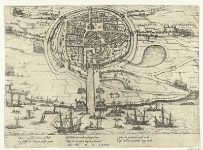 Belejring af Middelburg, 1574 af Frans Hogenberg