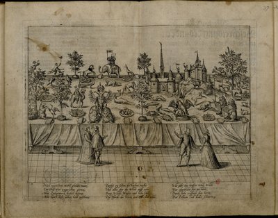 Bryllupet af hertug John William af Jülich-Cleves-Berg og Jakobea af Baden, 1585 af Frans Hogenberg