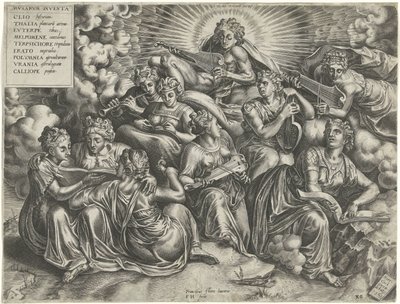 Apollo og Muzen af Frans Huys
