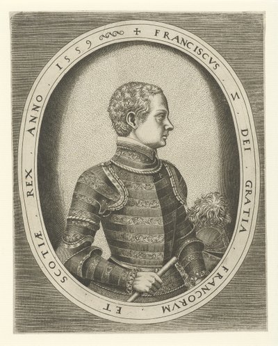 Portræt af Frans II af Frankrig 1544-1560, 1559 af Frans Huys