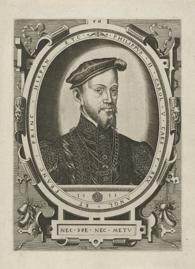 Portræt af kong Filip II af Spanien af Frans Huys