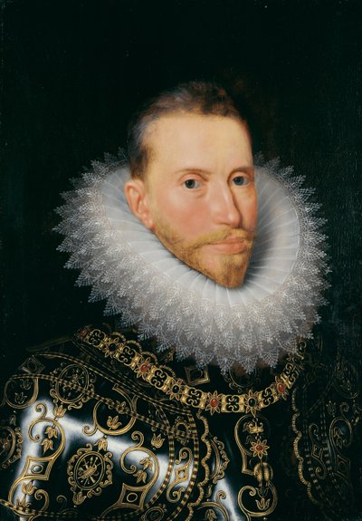 Ærkehertug Albrecht, ca. 1601-20 (olie på panel) af Frans II (after) Pourbus