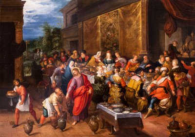 Brylluppet i Kana (olie på lærred) af Frans II Francken