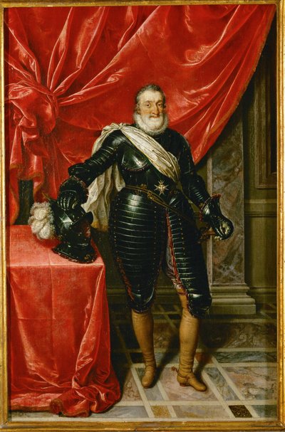 Henri IV, konge af Frankrig, i rustning ... af Frans II Pourbus