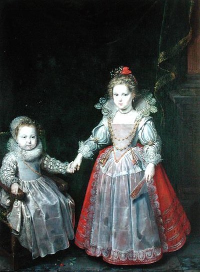 Philippe Emmanuel de Croy og hans søster Marie af Frans II Pourbus