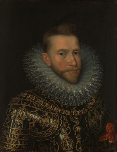 Portræt af ærkehertug Albert af Østrig, ca. 1600 (olie på kobber) af Frans II Pourbus