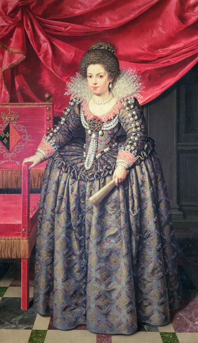 Portræt af Elizabeth af Frankrig (1602-44) datter af Henri IV og Marie de