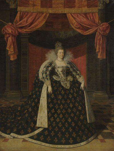 Portræt af Marie de Médicis, ca. 1610 (olie på lærred) af Frans II Pourbus