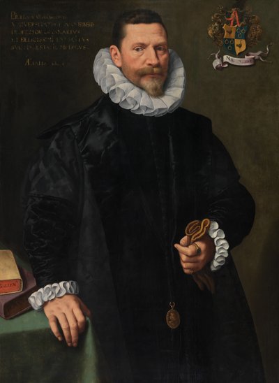 Portræt af Petrus Richardus (olie på panel) af Frans II Pourbus