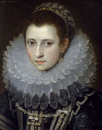 Portræt af en gentlewoman (såkaldt Anne Boleyn) af Frans II Pourbus