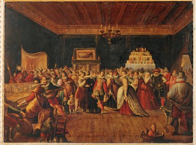 En bold ... (maleri på lærred) af Frans II the Younger (school of) Francken
