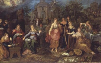 Lignelsen om de vise og tåbelige jomfruer af Frans II the Younger Francken