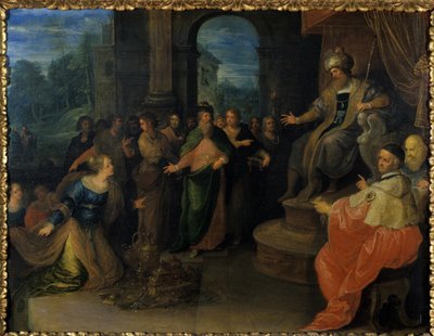 Dronningen af Saba før Salomon, før 1640 af Frans II the Younger Francken