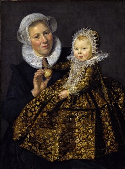Catharina Hooft med sin sygeplejerske af Frans I Hals