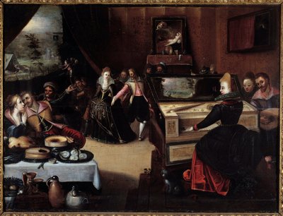 Det fortabte barn i kurtisanernes maleri af Frans (Francois (Franz) Pourbus l