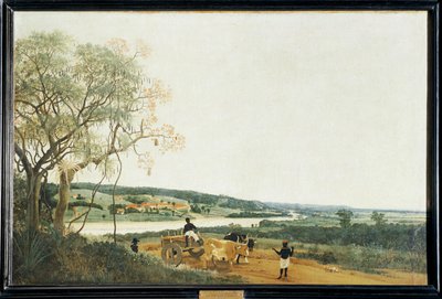 Oksekærren, det brasilianske landskab ... af Frans Jansz Post