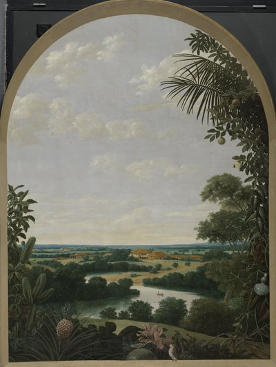 Landskab i Brasilien af Frans Jansz Post