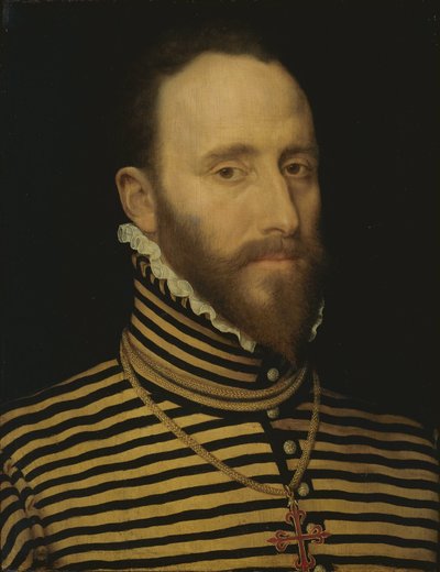 Portræt af en ridder af Calatrava-ordenen, sandsynligvis af Sorias- eller Soreau-slægten (Sorel) af Frans Pourbus (I) (attributed to)