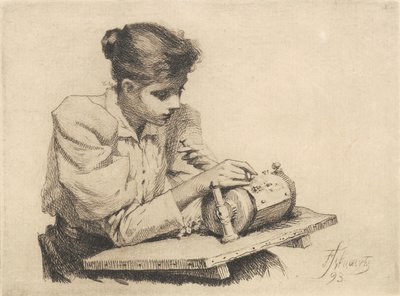 Kniplersken af Frans Schwartz