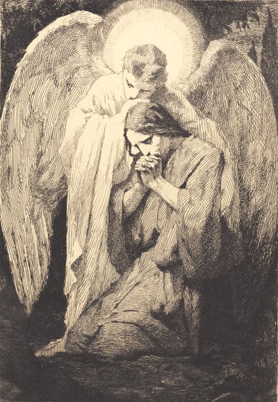 Kristus i Getsemane af Frans Schwartz